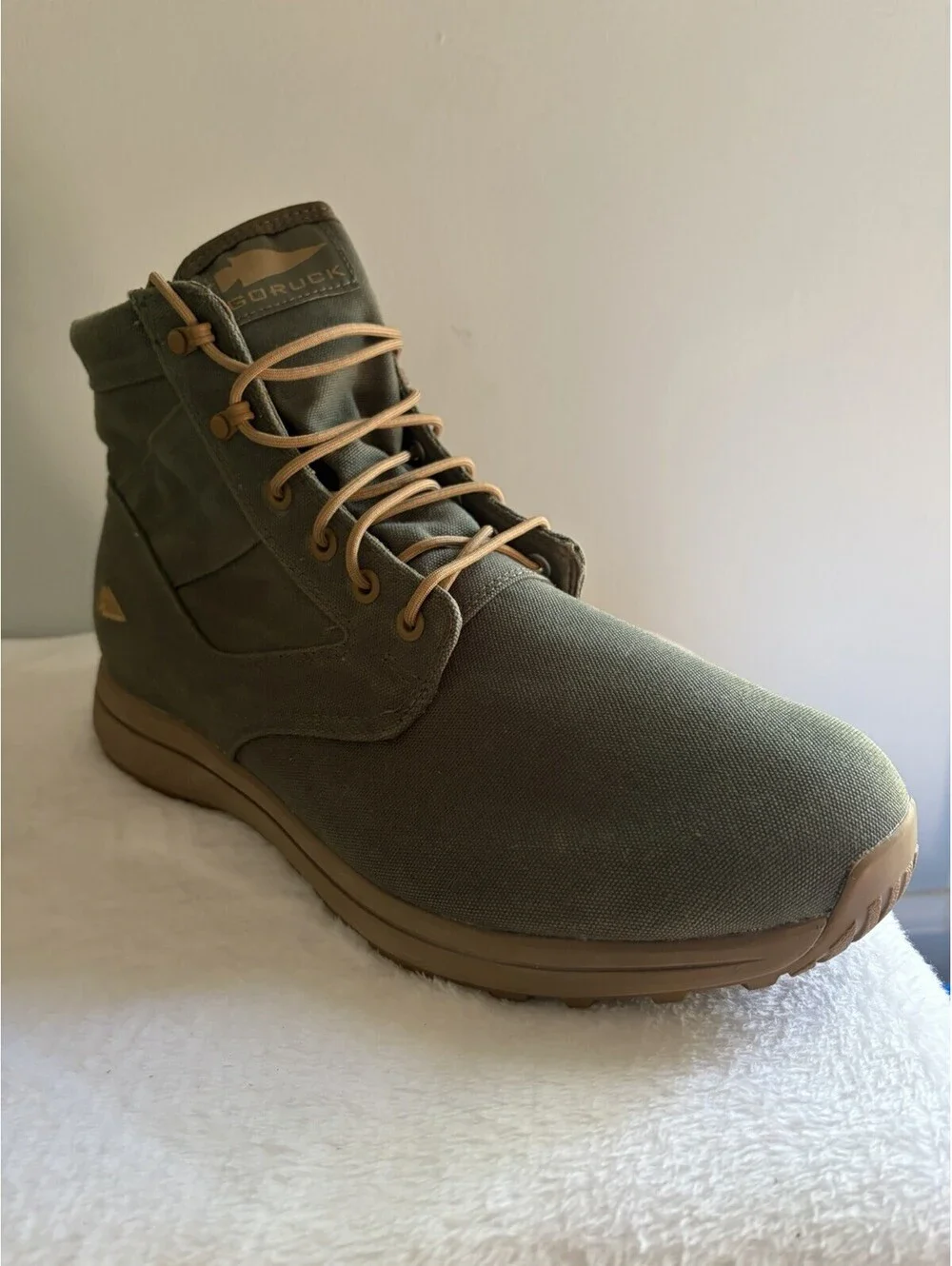 GORUCK Jedburgh Rucking Boots NWOT Olive Canvas Men’s 12 / Women’s 14